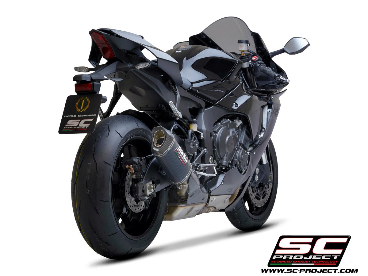 YAMAHA YZF R1 (2026) - R1M SC1-S Muffler, with Carbon fibre end cap
