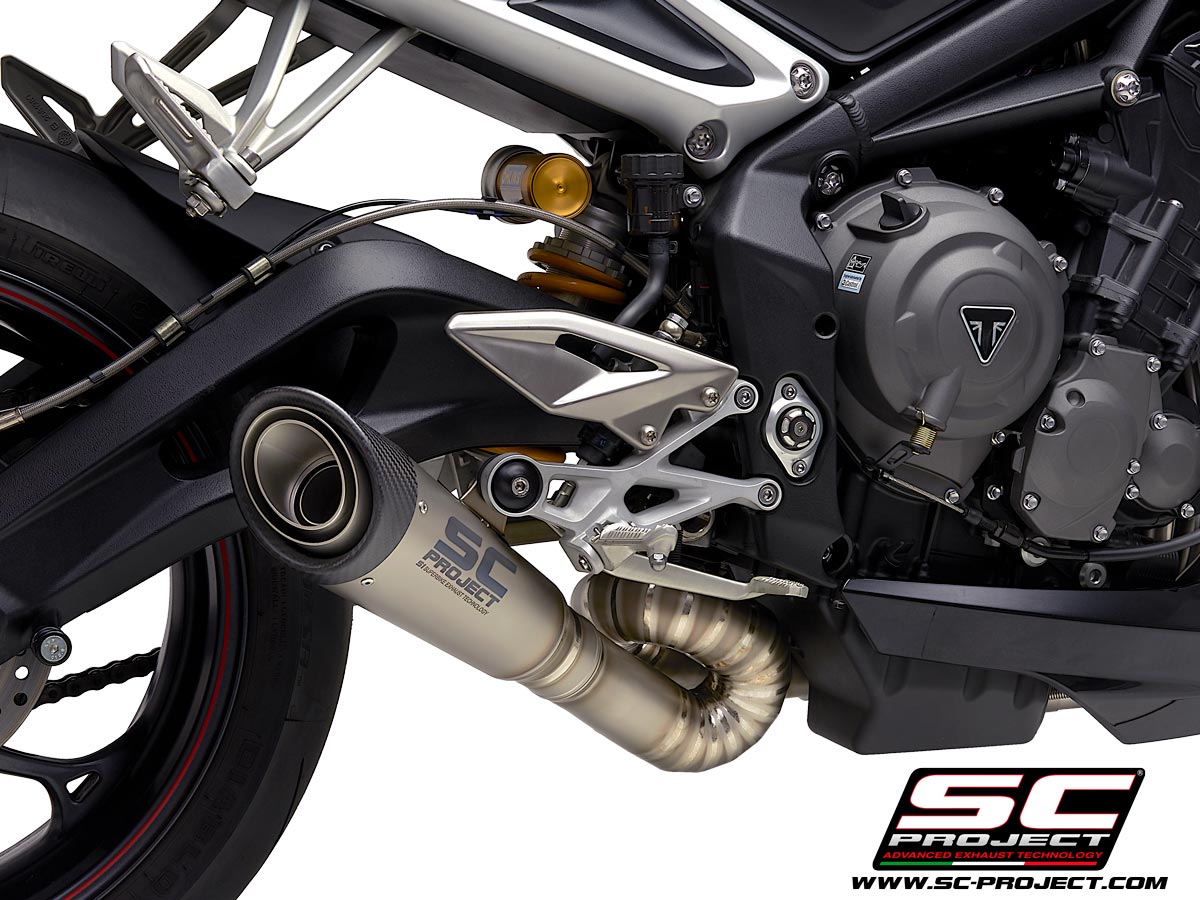 TRIUMPH STREET TRIPLE 765 S - R - RS (2020) Full Exhaust System 3-1, compatible with S1, CR-T and Original Muffler (Muffler not included)