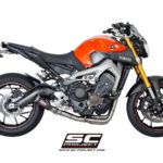 YAMAHA MT-09 (2014 - 2016) Full Exhaust System 3-1, with CR-T Muffler, Carbon fibre