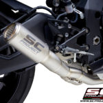 YAMAHA YZF R1 (2015 - 2016) - R1M YAMAHA YZF R1 (2017 - 2019) - R1M YAMAHA YZF R1 (2020-2021) - R1M CR-T Muffler, with de-cat link pipe and titanium mesh on exit pipe