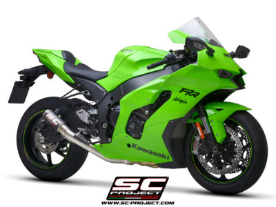 KAWASAKI NINJA ZX-10R - RR (2021) CR-T Muffler, carbon fiber, with titanium end cap, with de-cat link pipe