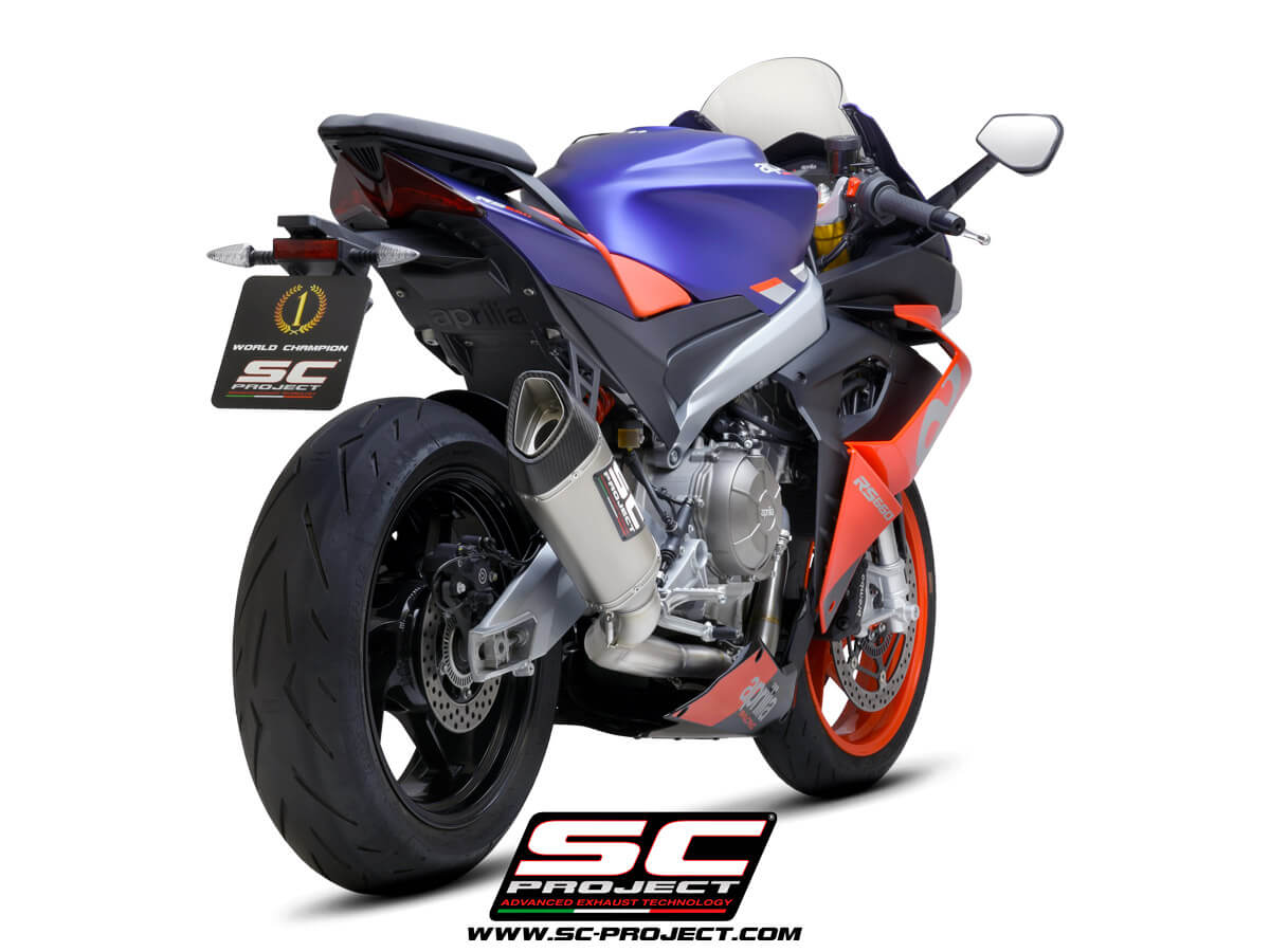 APRILIA RS 660 (2020-2024) Titanium Full Exhaust (2-1) with SC1-R Muffler