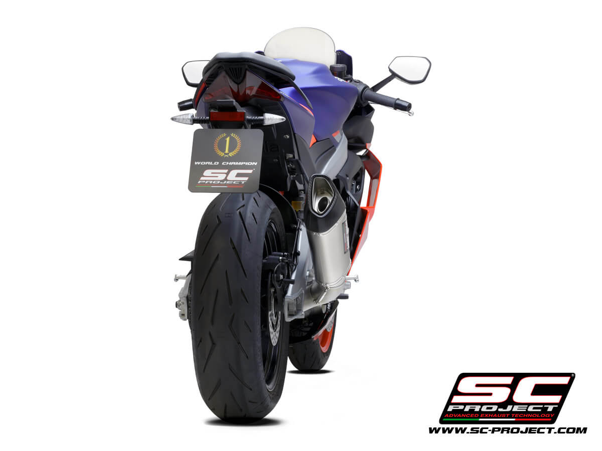 APRILIA RS 660 (2020-2024) Titanium Full Exhaust (2-1) with SC1-R Muffler