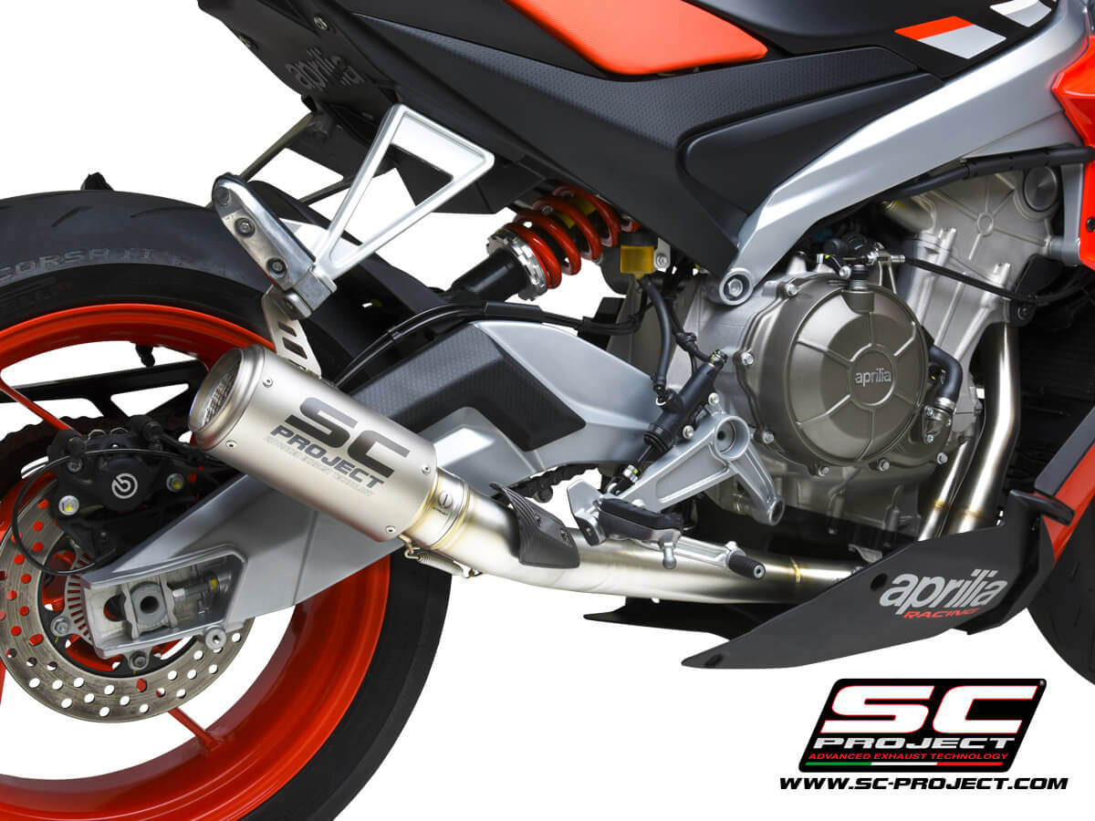 APRILIA RS 660 (2020 - 2021) Full exhaust system 2-1, Stainless steel AISI 304, with CR-T Muffler