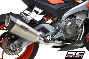 APRILIA RS 660 (2020 - 2021) Full exhaust system 2-1, Stainless steel AISI 304, with SC1-R Muffler