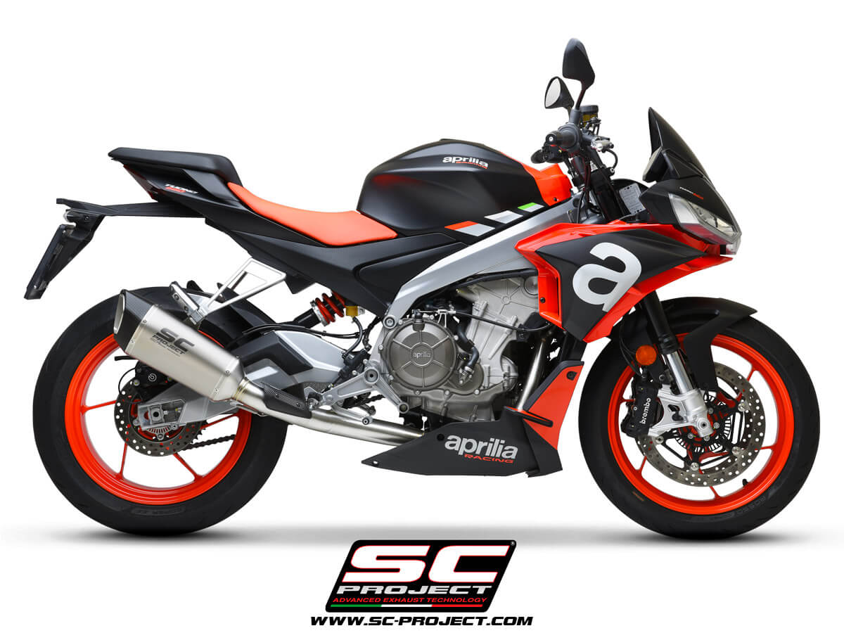 APRILIA TUONO 660 (2021) Full exhaust system 2-1, Stainless steel AISI 304, with SC1-R Muffler
