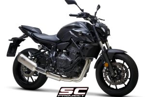 YAMAHA MT-07 (2021) Full 2-1 stainless steel exhaust system, with SC1-S titanium muffler - EURO 5