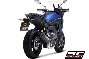 YAMAHA TRACER 700 (2020) - TRACER 7 (2021) - GT - EURO 5 Full 2-1 stainless steel exhaust system, with SC1-S carbon muffler - RACING