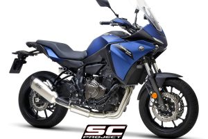 YAMAHA TRACER 700 (2020) - TRACER 7 (2021) - GT - EURO 5 Full 2-1 stainless steel exhaust system, with SC1-S titanium muffler - EURO 5