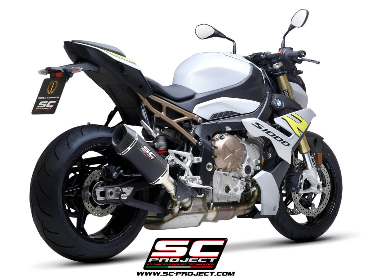 BMW S 1000 R (2021-2024) SC1-S Muffler, with Carbon fiber end cap