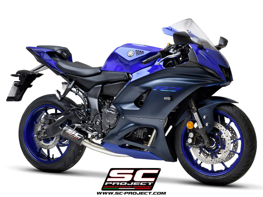 YAMAHA YZF R7 (2021 - 2022) Full 2-1 stainless steel exhaust system, with CR-T muffler - Racing
