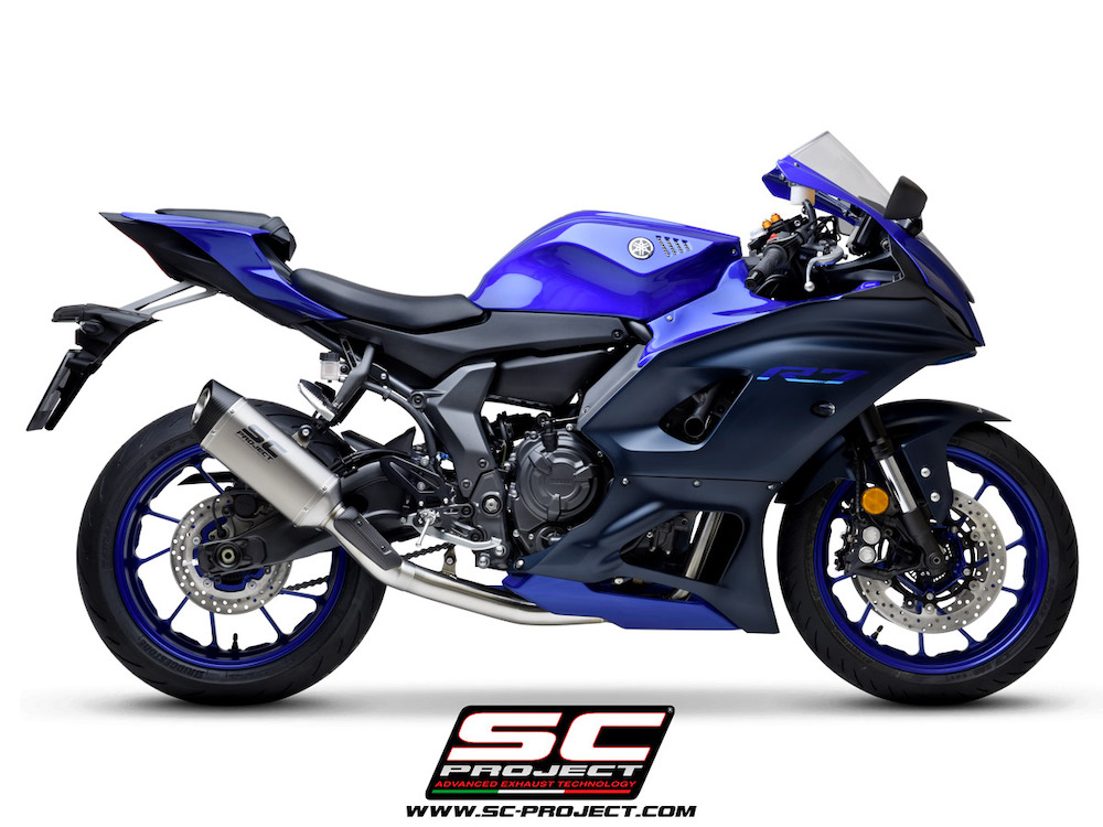 YAMAHA YZF R7 (2021 - 2022) Full 2-1 stainless steel exhaust system, with SC1-S muffler - Racing