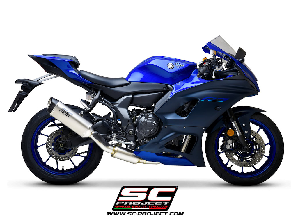 YAMAHA YZF R7 (2021 - 2022) Full 2-1 stainless steel exhaust system, with SC1-S muffler - EURO 5