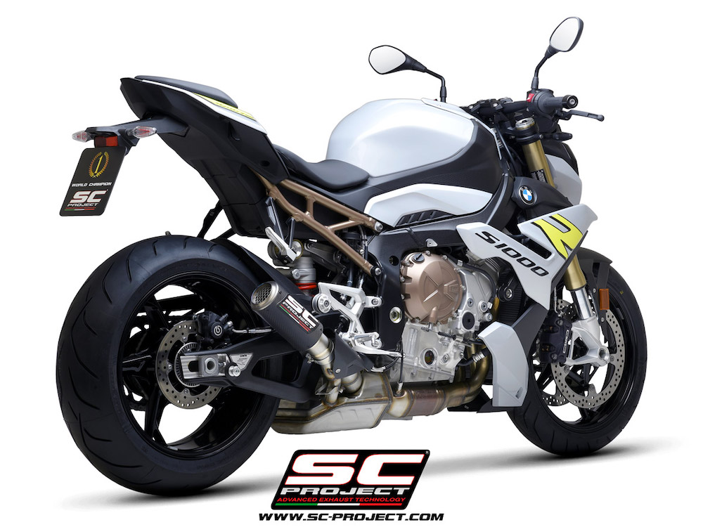 BMW S 1000 R (2025-2026) CR-T Muffler, with Titanium mesh on exit muffler - Racing