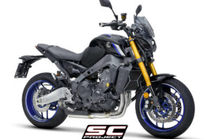 YAMAHA MT-09 (2021 - 2022) STR-1 muffler, with full 3-1 exhaust system Stainless Steel Aisi 304 - Euro 5