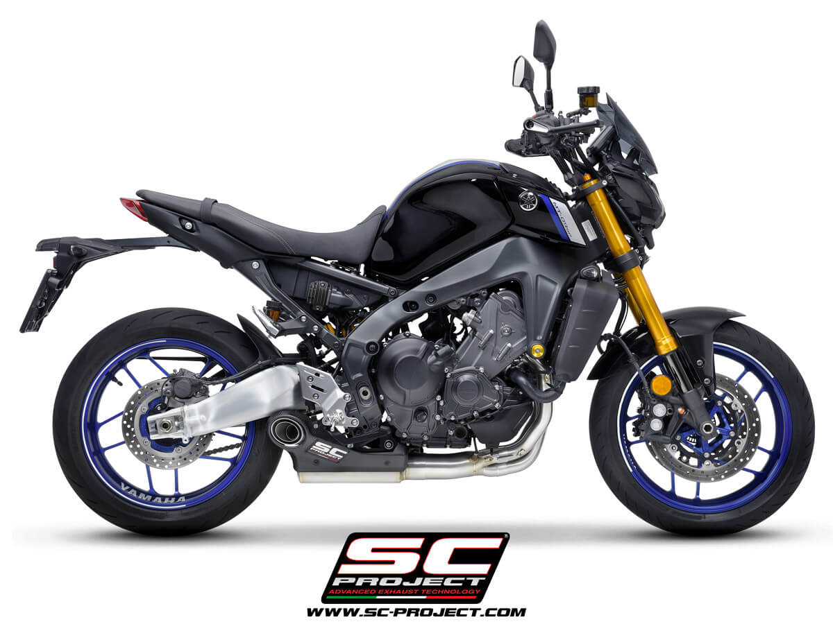 YAMAHA MT-09 (2021 - 2022) STR-1 muffler, with full 3-1 exhaust system Stainless Steel Aisi 304 - Euro 5