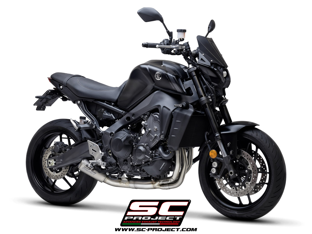 YAMAHA MT-09 (2021 - 2022) CR-T muffler, with full 3-1 exhaust system Stainless Steel Aisi 304 - Racing