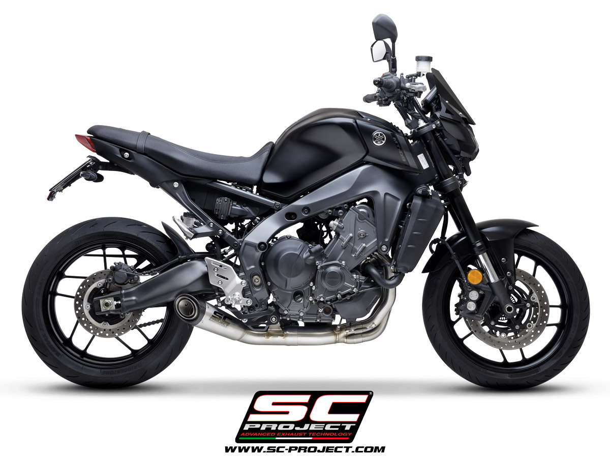 YAMAHA MT-09 (2021 - 2022) S1 muffler, titanium, with full 3-1 exhaust system Stainless Steel Aisi 304 - Racing
