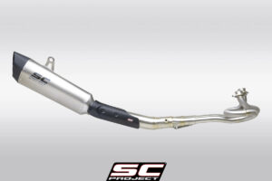 YAMAHA TMAX 560 (2022) Full Exhaust System 2-1, stainless Steel, with SC1-R Muffler - Euro 5