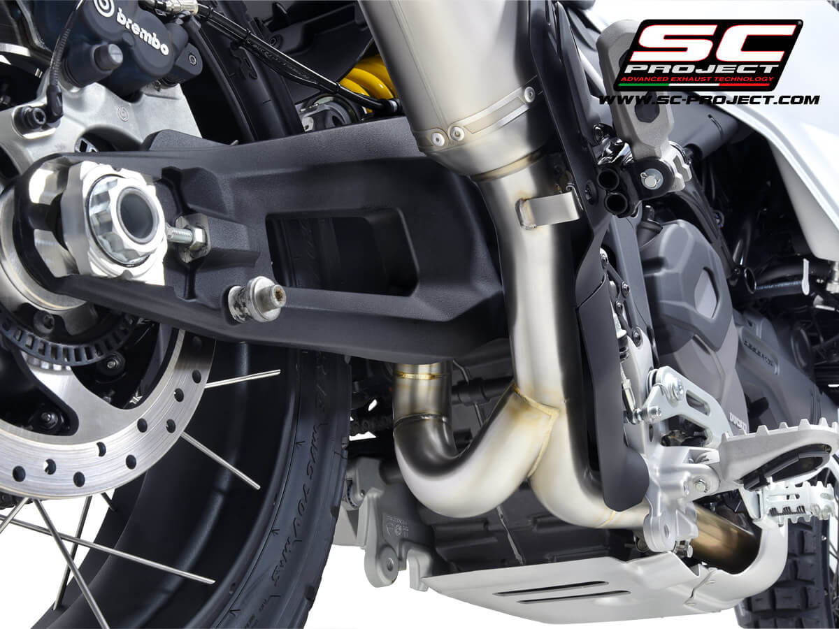 Ducati DESERTX (2022-2026) De-cat link compatible with slip-on range (muffler not included)