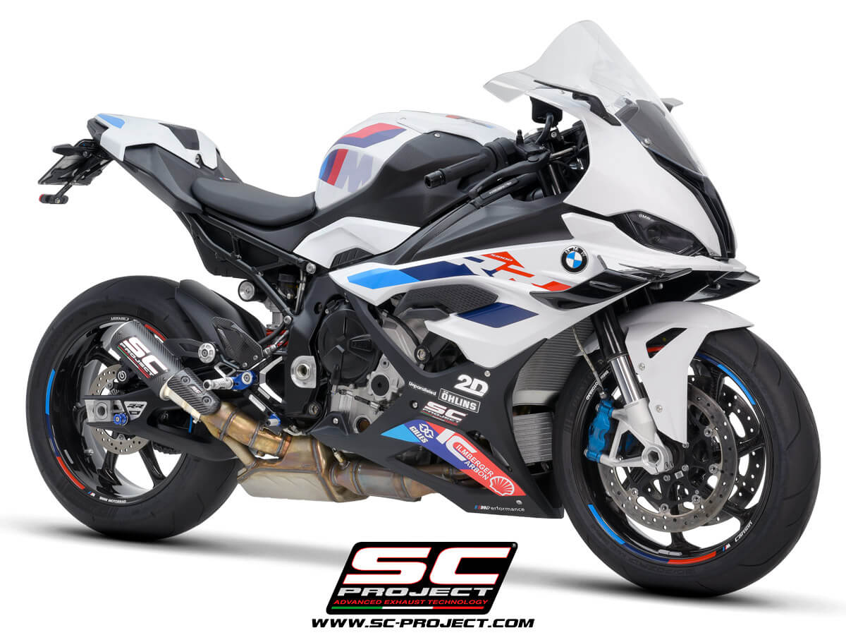 BMW S 1000 RR (2023) CR-T carbon exhaust, with stoneguard grid - Racing