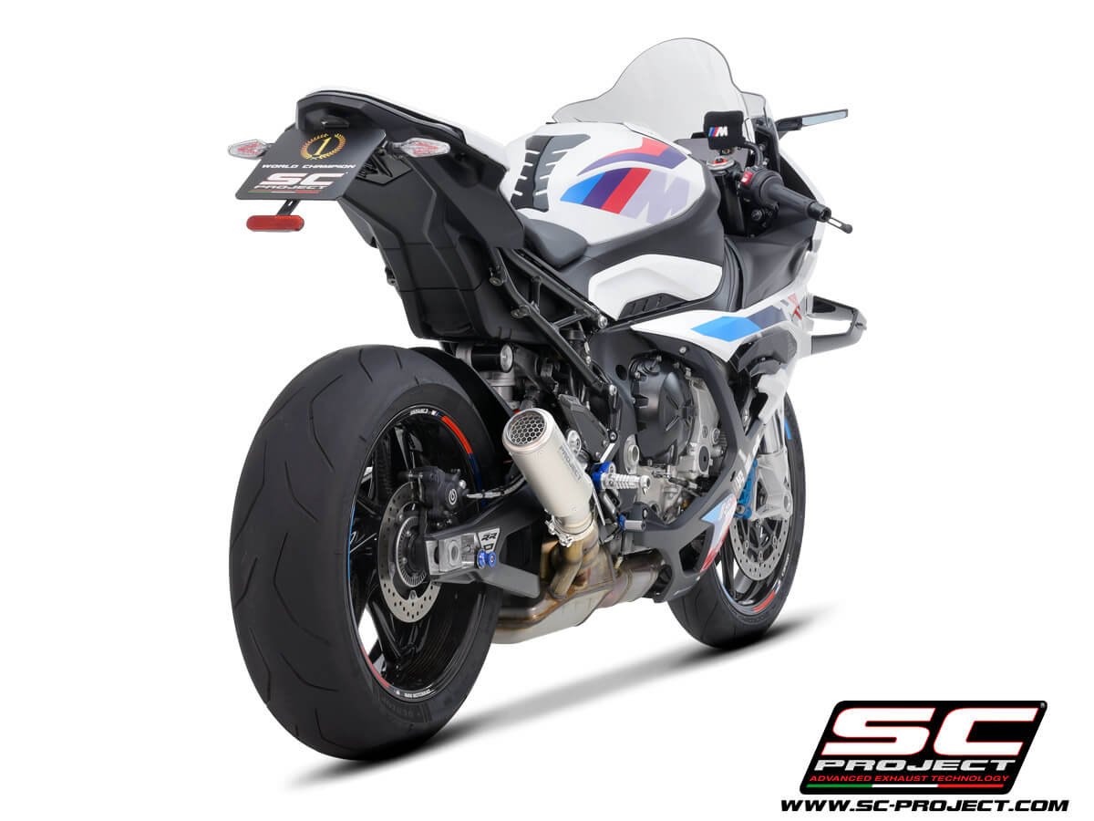 BMW S 1000 RR (2023) CR-T titanium exhaust, with stoneguard grid - Racing