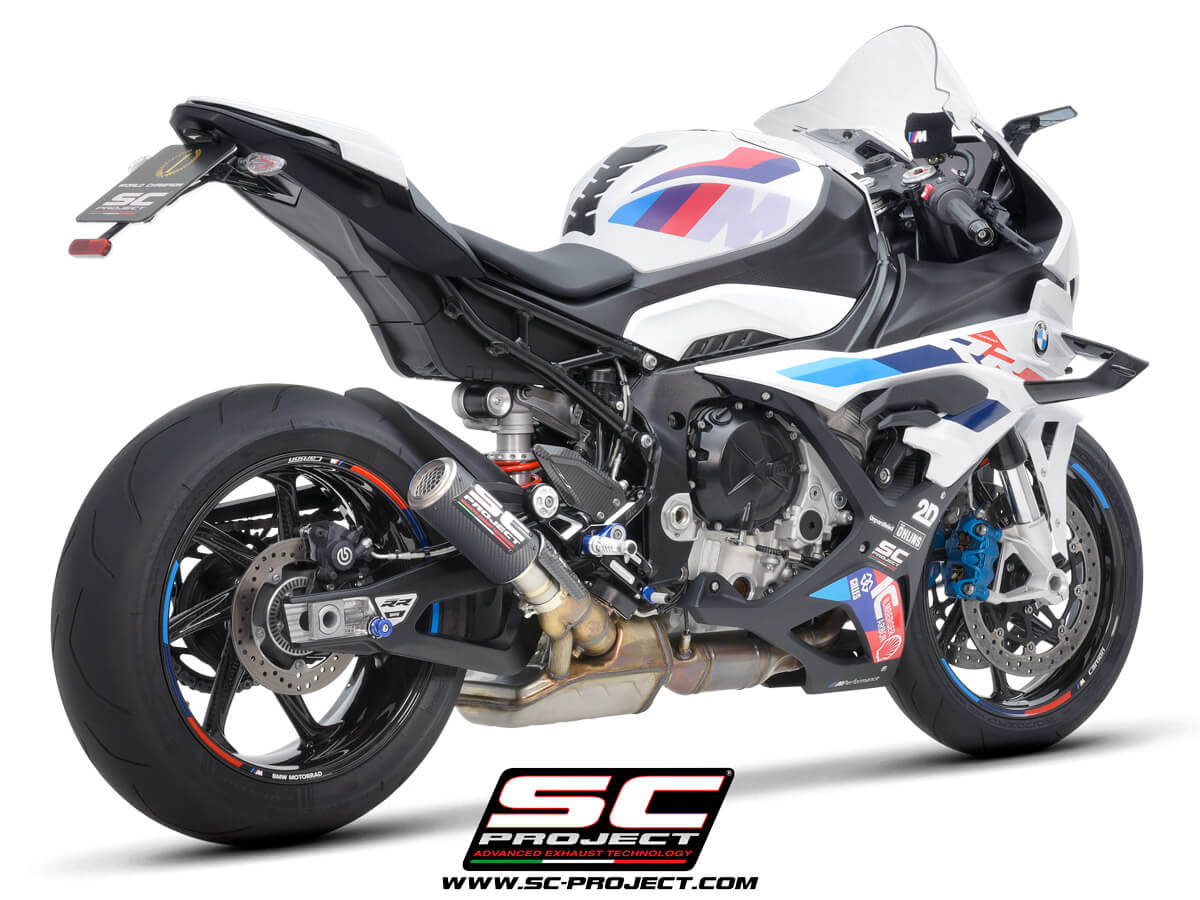 BMW S 1000 RR (2025-2026) CR-T carbon exhaust, with stoneguard grid