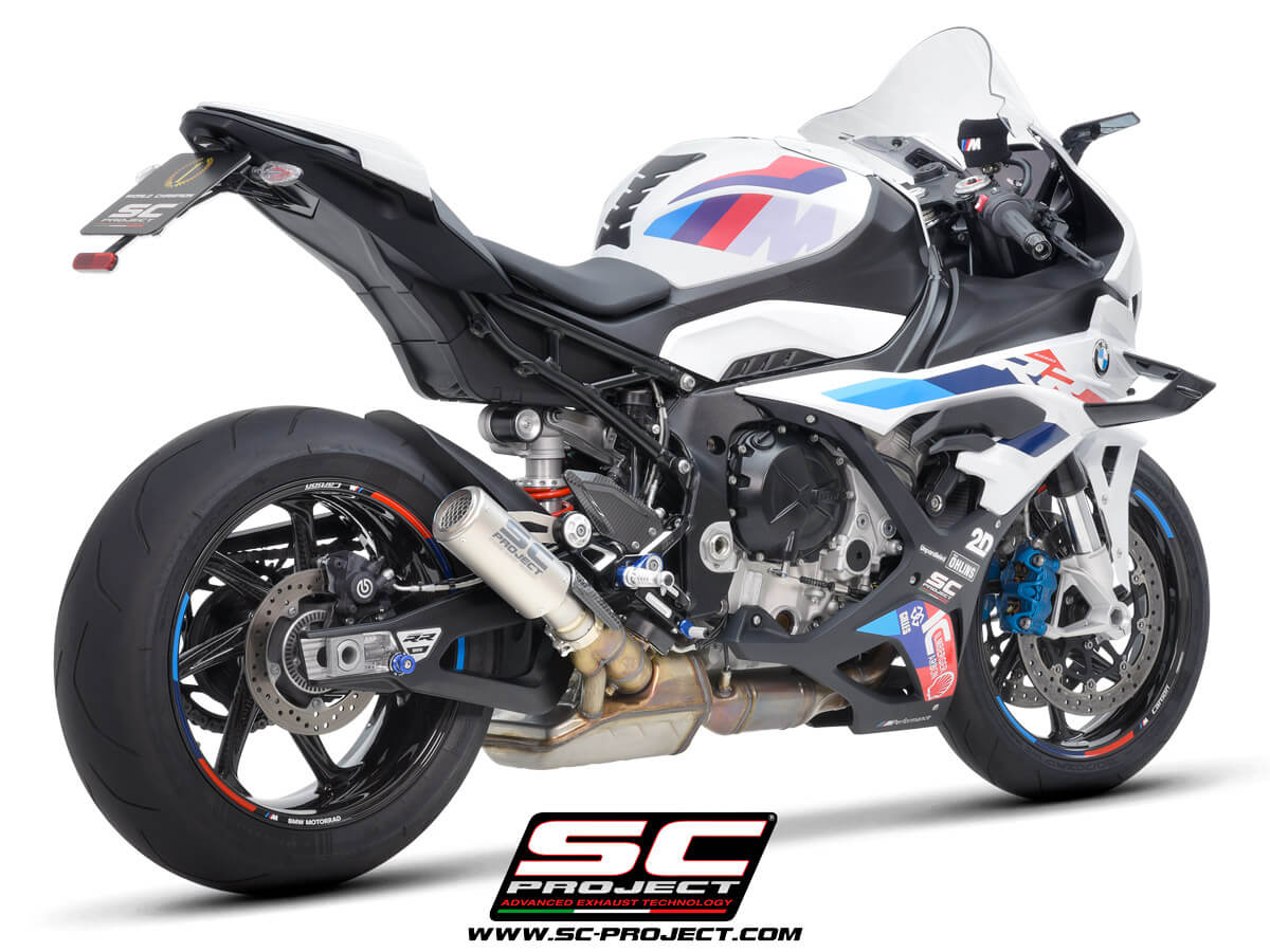 BMW S 1000 RR (2025-2026) CR-T titanium exhaust, with stoneguard grid
