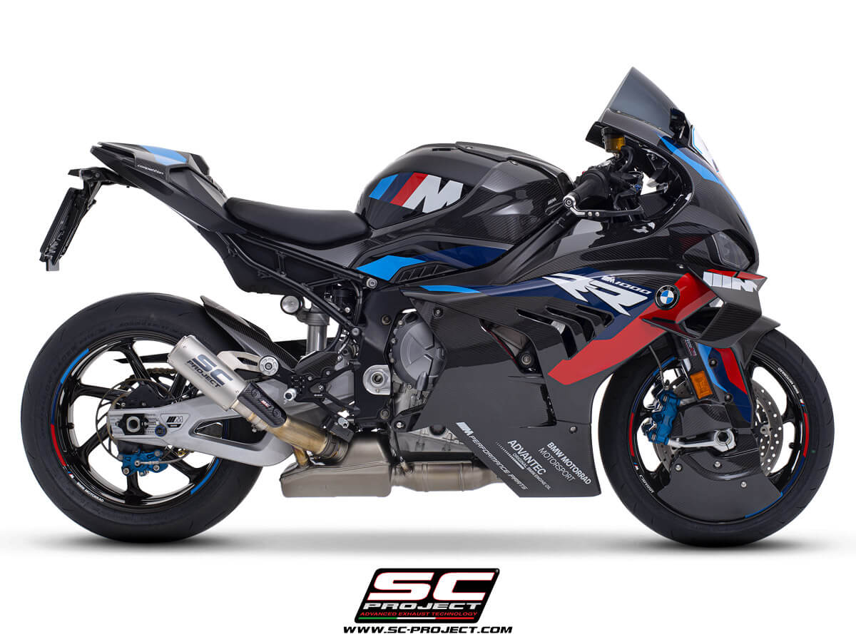 BMW M 1000 RR (2025-2026) CR-T titanium exhaust, with stoneguard grid