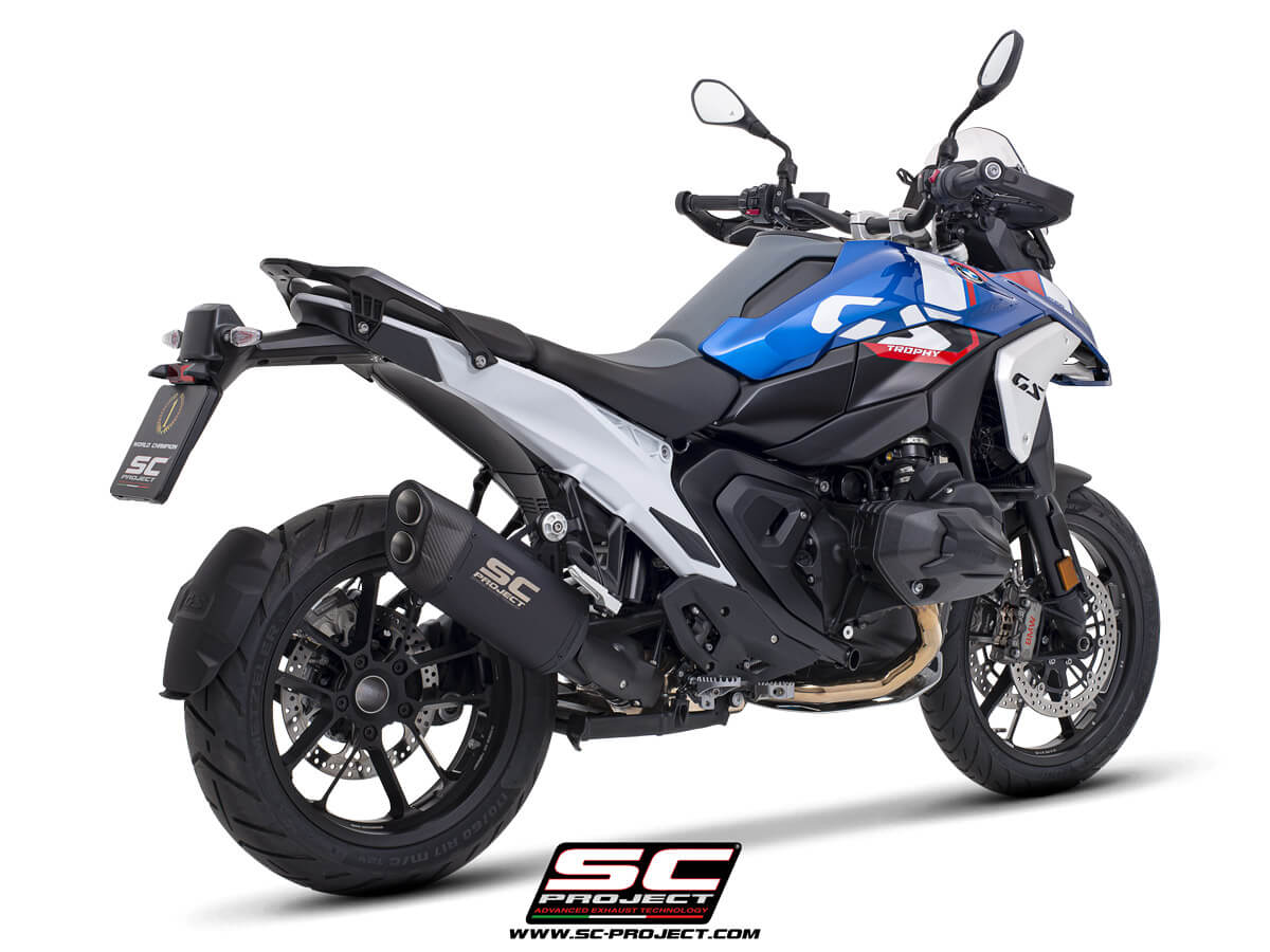 BMW R 1300 GS (2023-2026) Adventure-R titanium exhaust, matt black