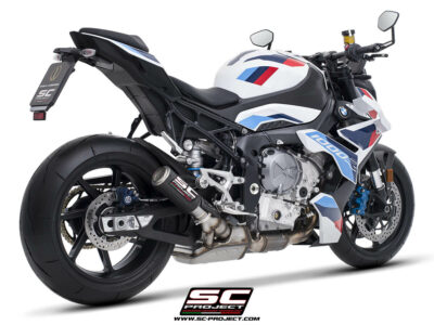 BMW M 1000 R (2023 - 2024) CR-T carbon exhaust, with stoneguard grid