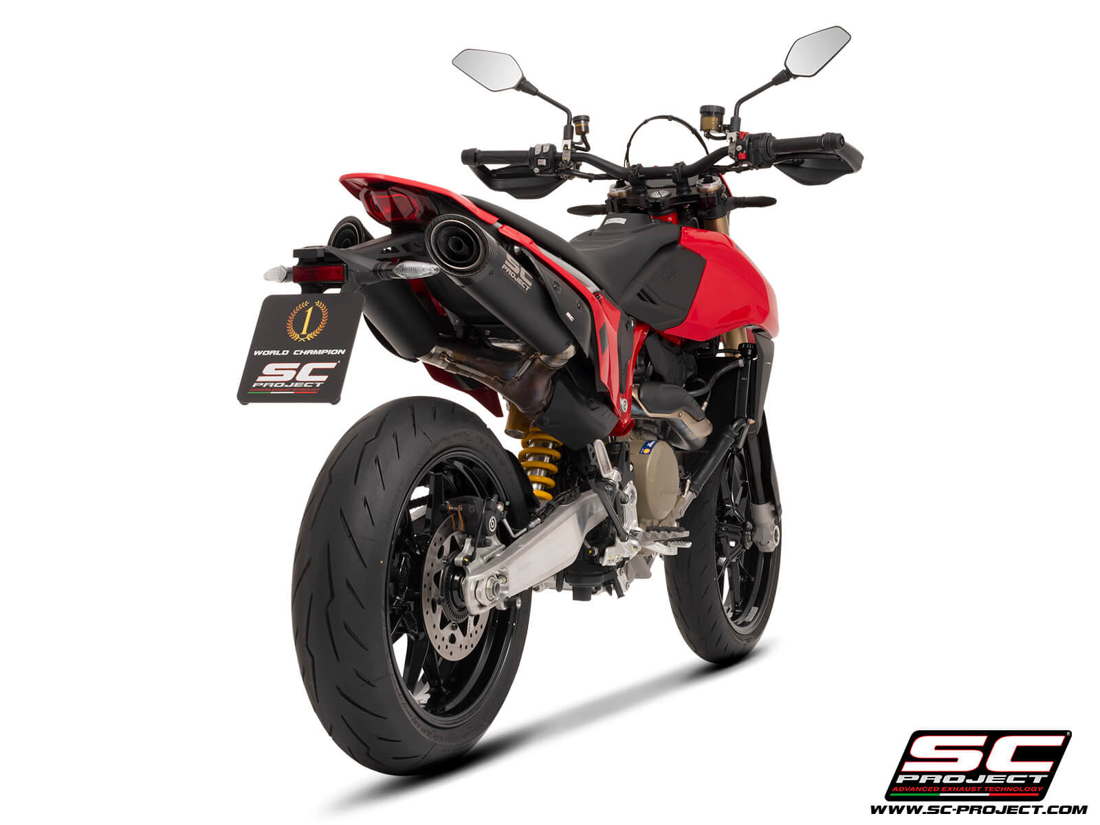 DUCATI HYPERMOTARD 698 MONO - RVE (2024) Dual undertail S1-C titanium, matt black