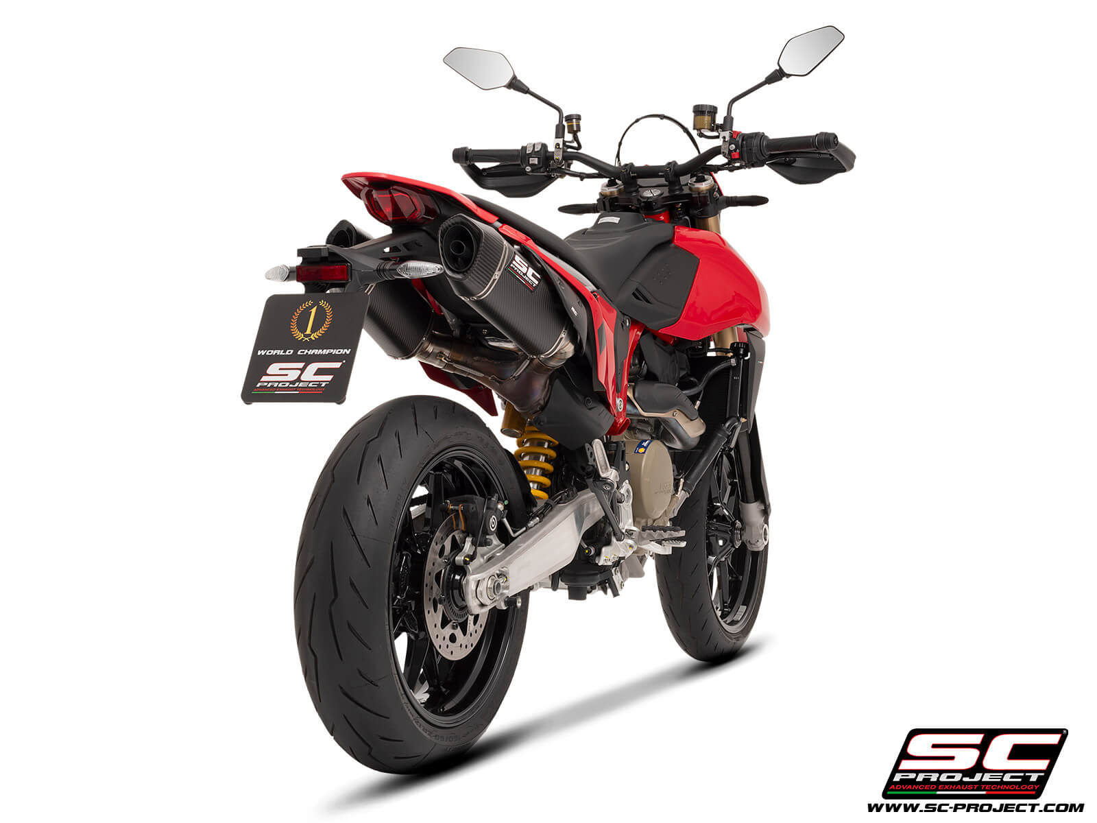 DUCATI HYPERMOTARD 698 MONO - RVE (2024) Dual undertail SC1-S Carbon