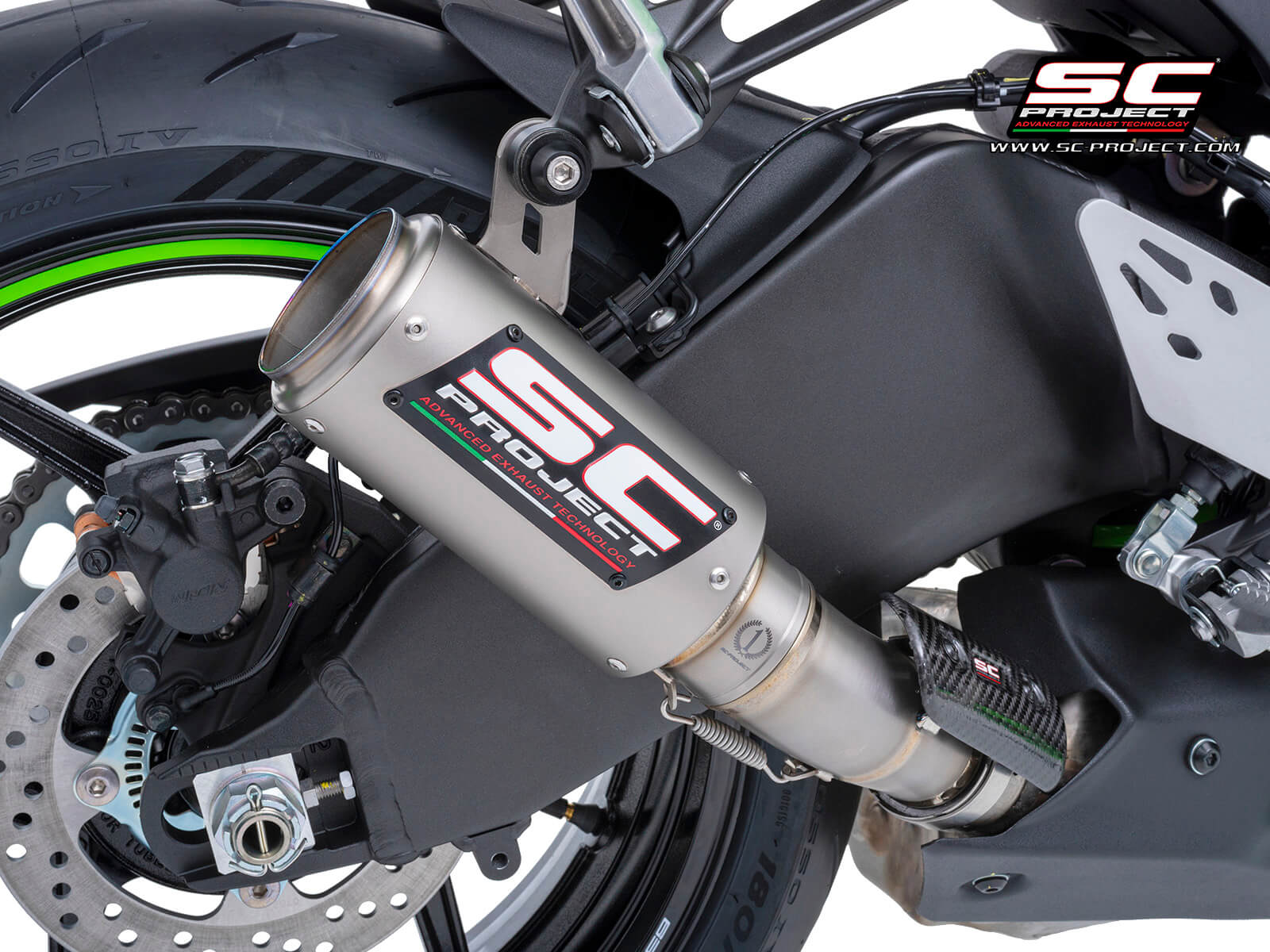 KAWASAKI NINJA ZX-6R (2024) CR-T titanium exhaust