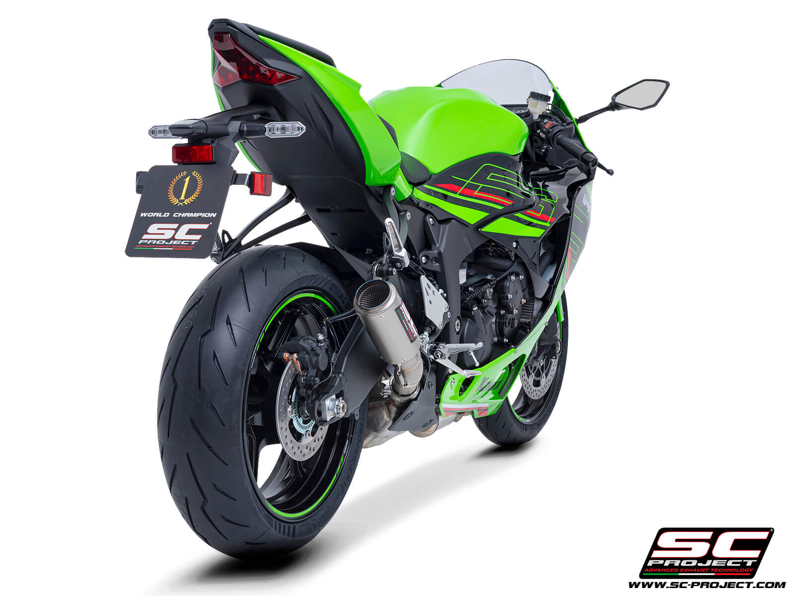 KAWASAKI NINJA ZX-6R (2024) CR-T titanium exhaust