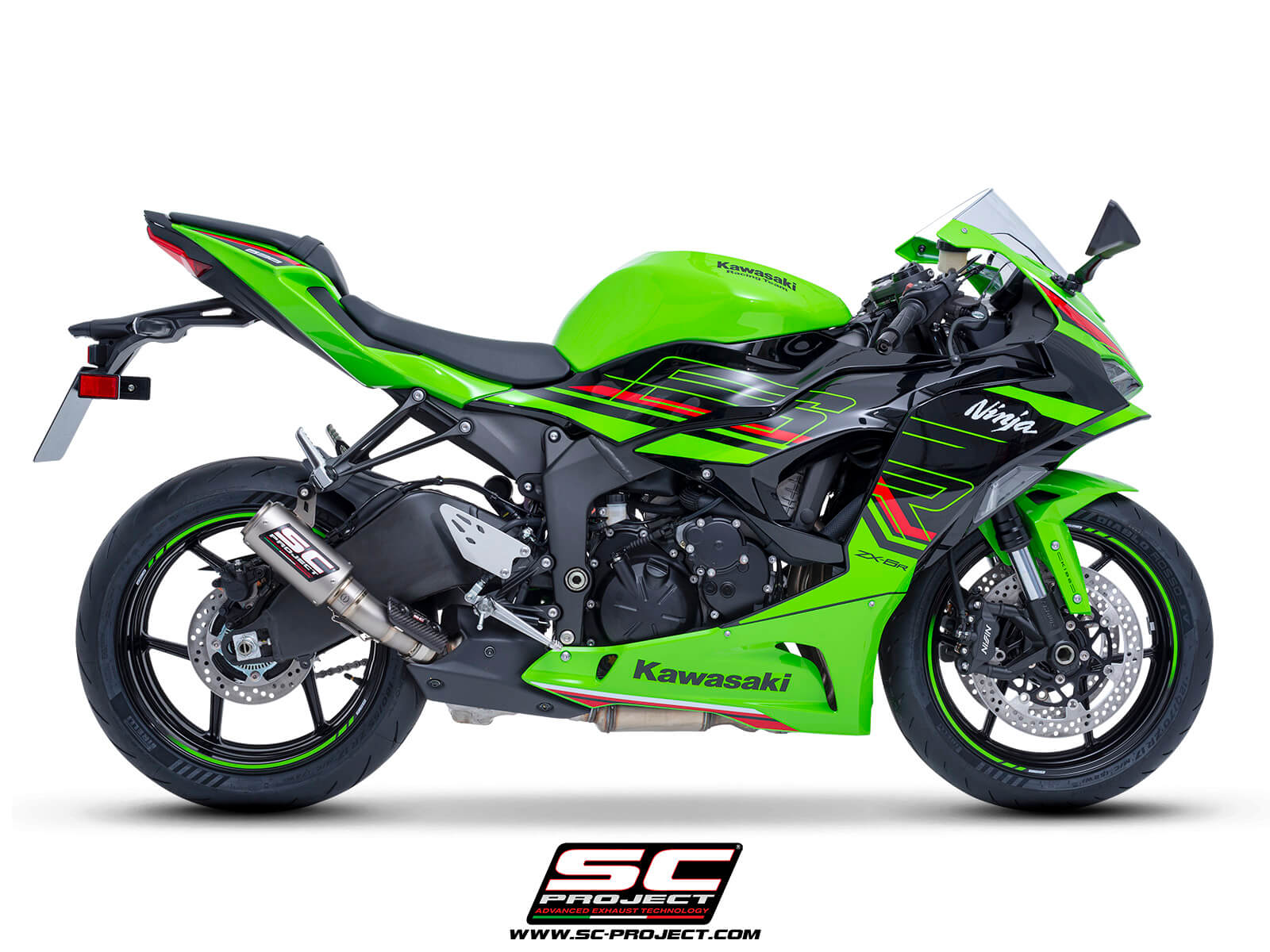 KAWASAKI NINJA ZX-6R (2024) CR-T titanium exhaust