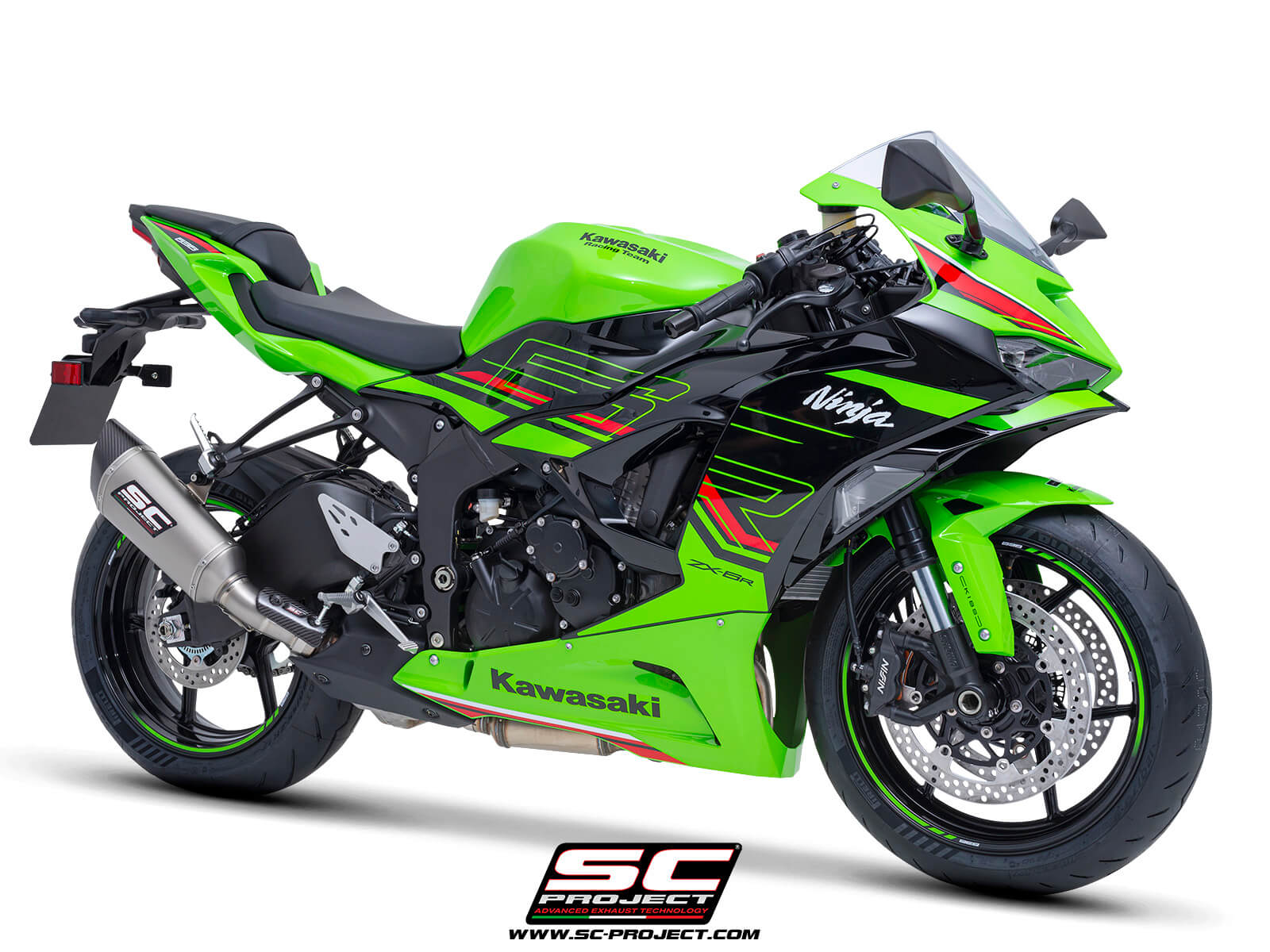 KAWASAKI NINJA ZX-6R (2024) SC1-R titanium exhaust