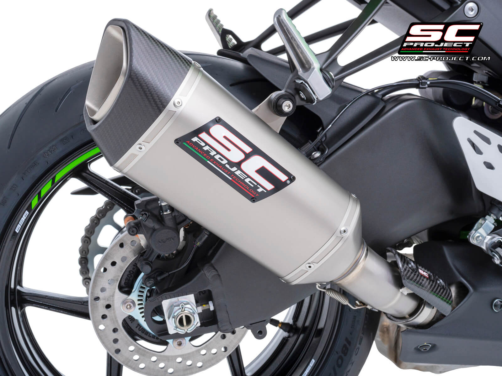 KAWASAKI NINJA ZX-6R (2024) SC1-R titanium exhaust