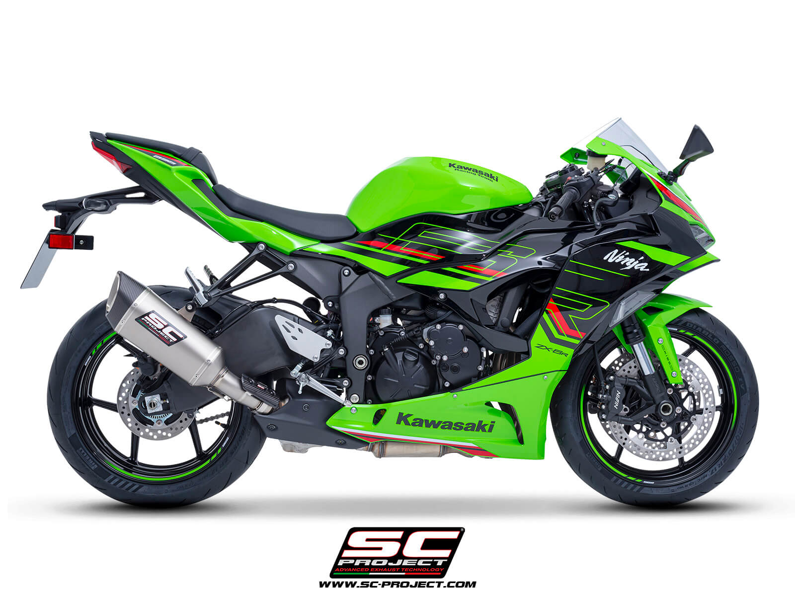 KAWASAKI NINJA ZX-6R (2024) SC1-R titanium exhaust