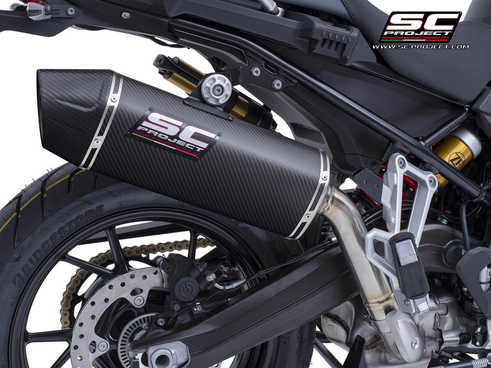 BMW F 800 GS (2024) X-Plorer II GT carbon exhaust