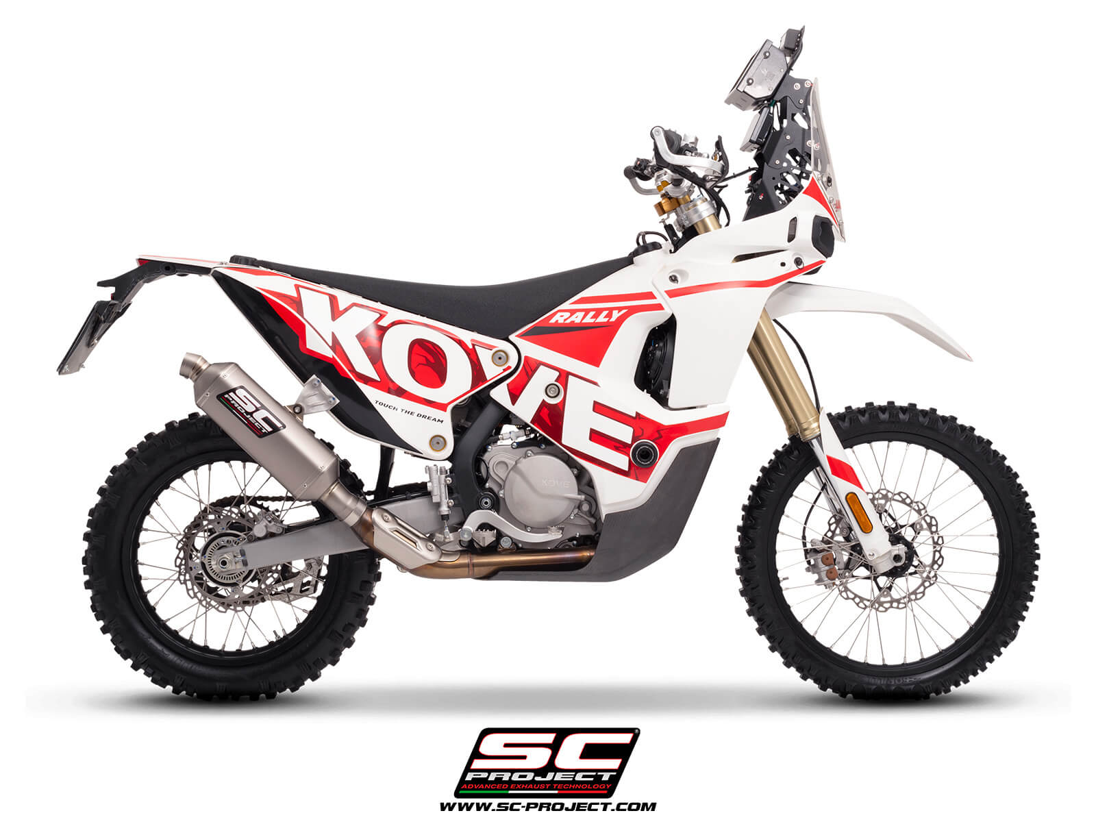 KOVE 450 RALLY (2023 - 2024) Rally Raid titanium exhaust