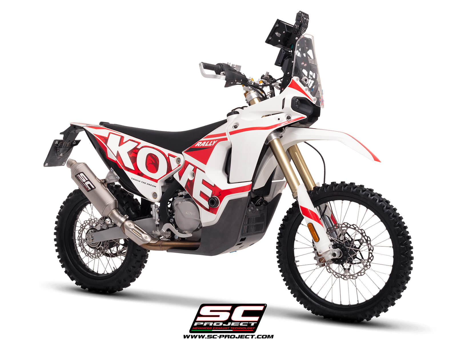 KOVE 450 RALLY (2023 - 2024) Rally Raid titanium exhaust