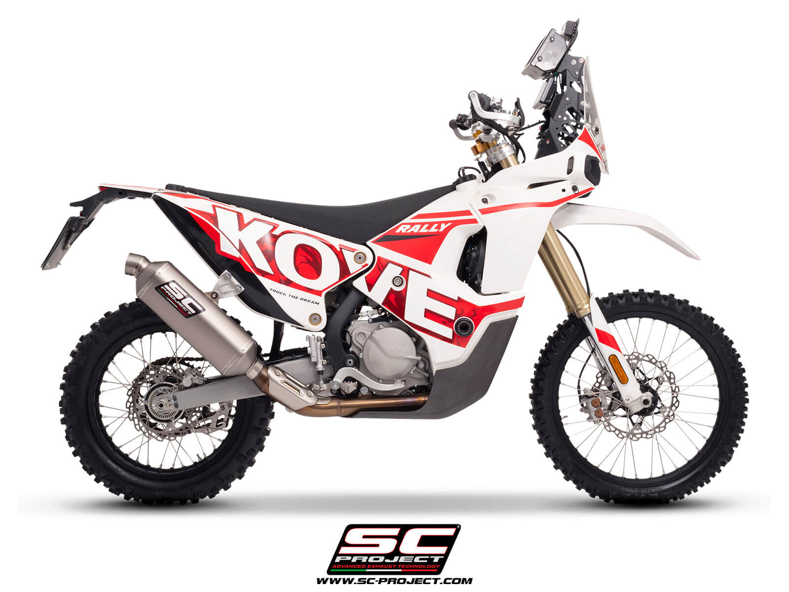 KOVE 450 RALLY (2023 - 2024) Rally-X GT titanium exhaust