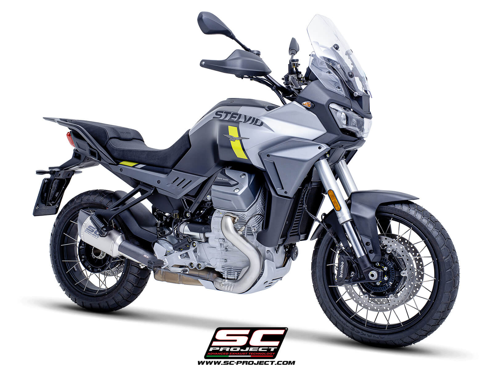 MOTO GUZZI STELVIO (2024) SC1-R titanium exhaust