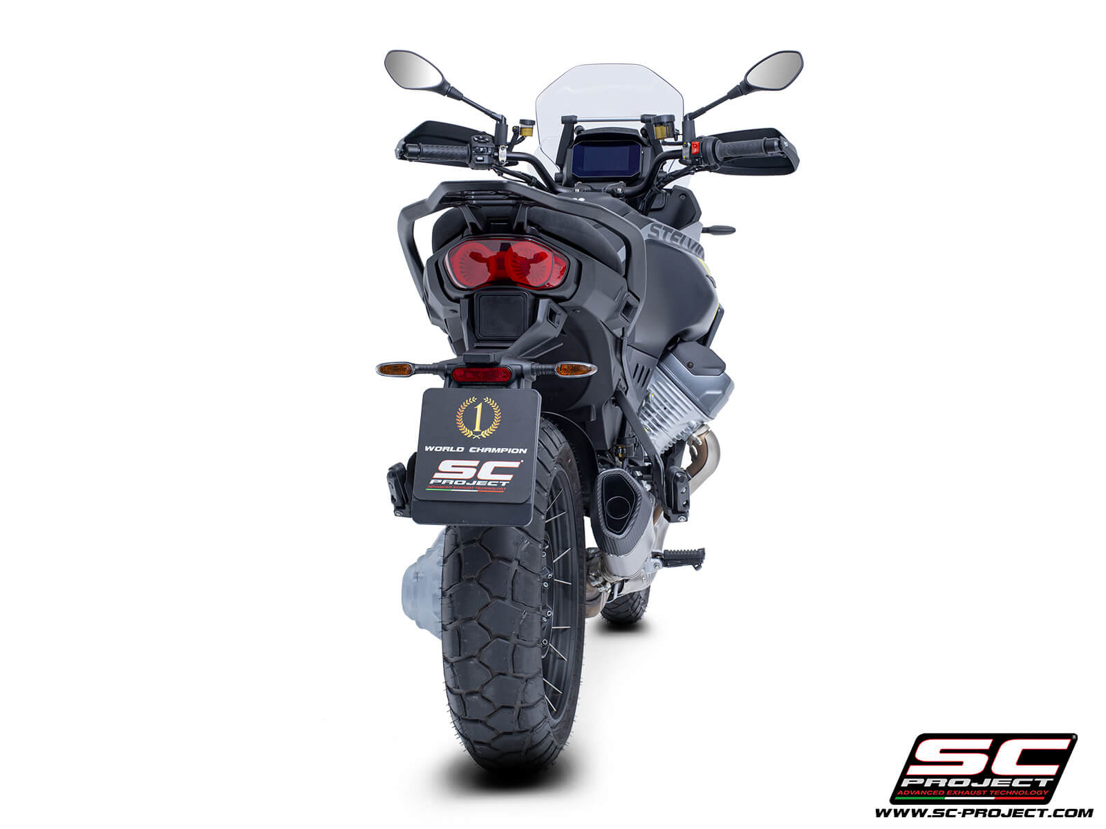 MOTO GUZZI STELVIO (2024) SC1-R titanium exhaust