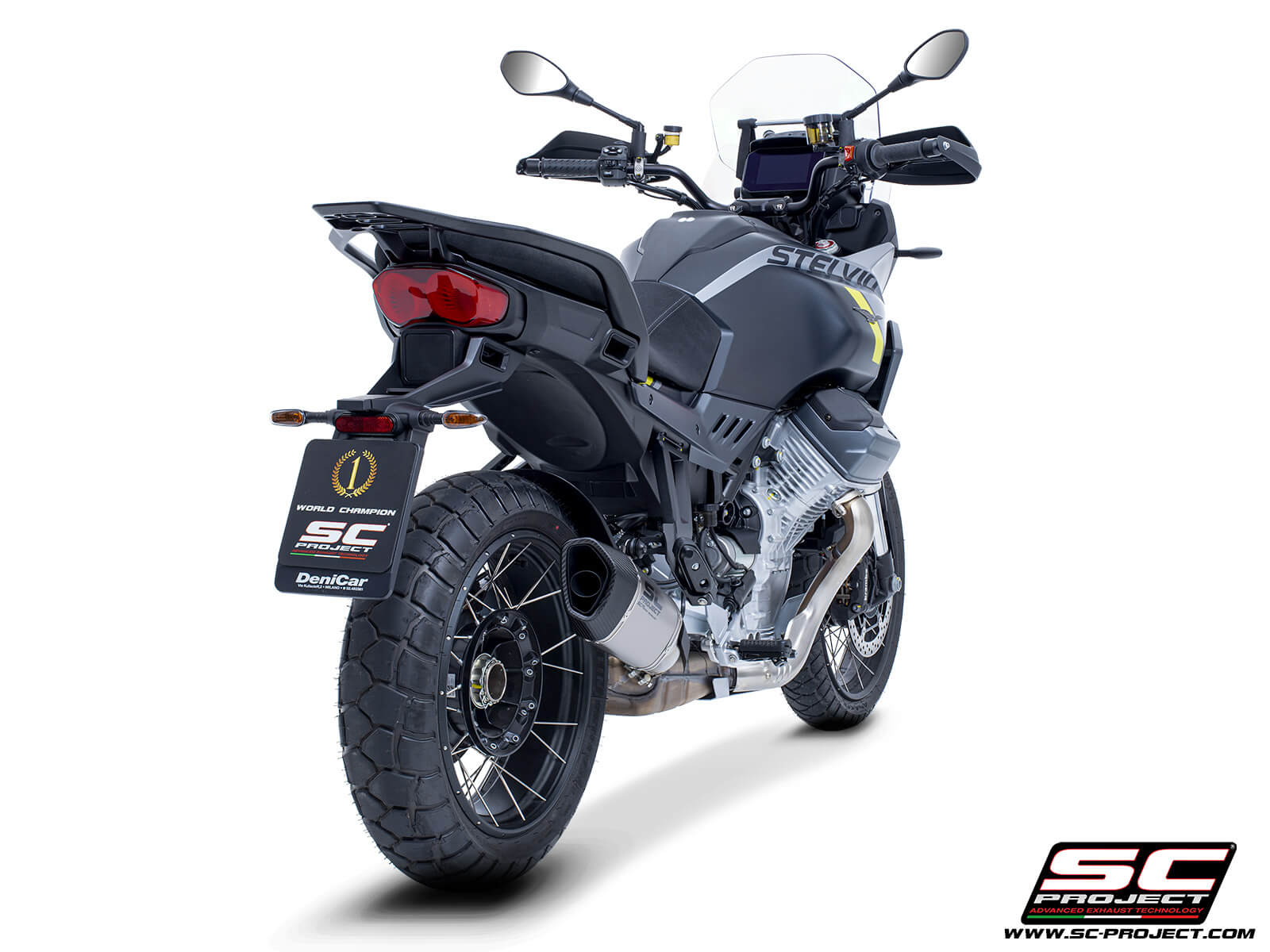 MOTO GUZZI STELVIO (2024) SC1-R titanium exhaust