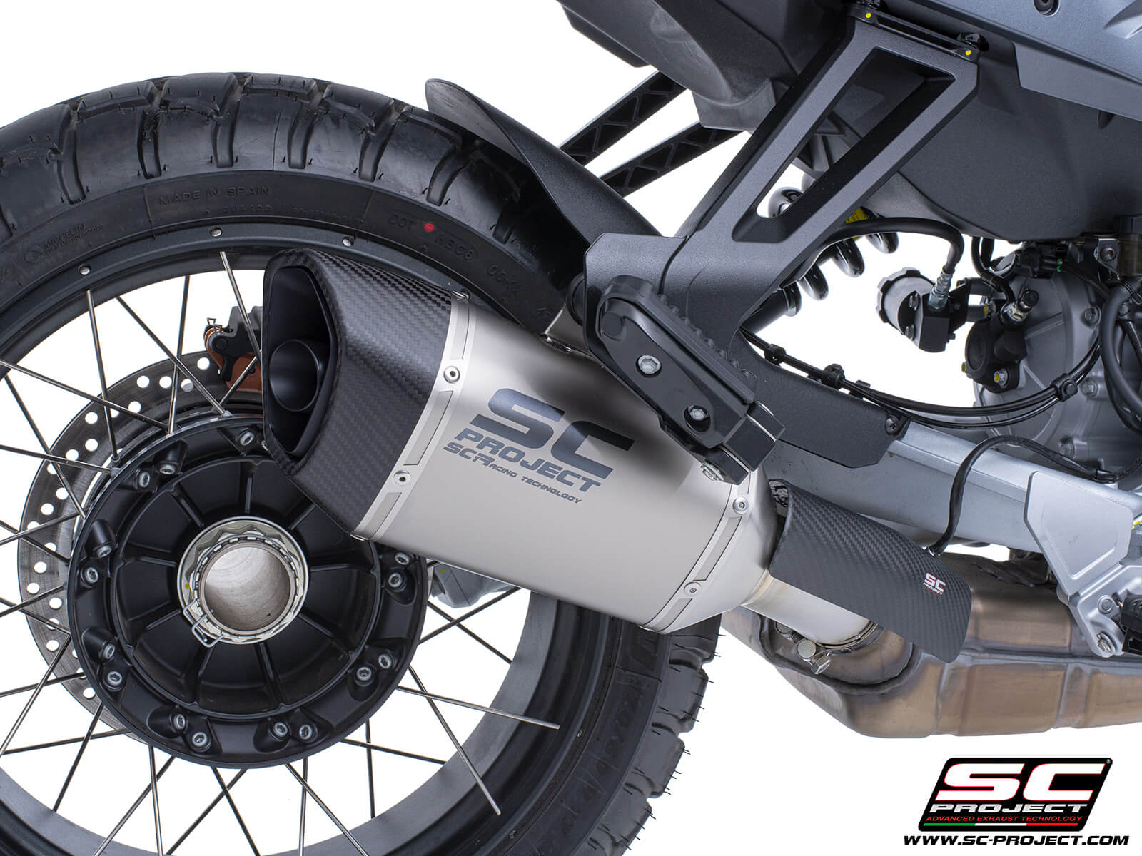 MOTO GUZZI STELVIO (2024) SC1-R titanium exhaust