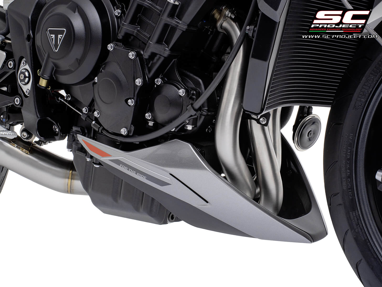 Triumph STREET TRIPLE 765 R - RS (2023 - 2024) 3-1 Stainless steel full exhaust system, with SC1-S carbon exhaust