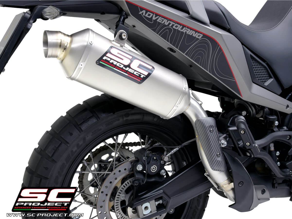 MOTO MORINI X-CAPE (2021 - 2024) Rally Raid titanium exhaust, high mount