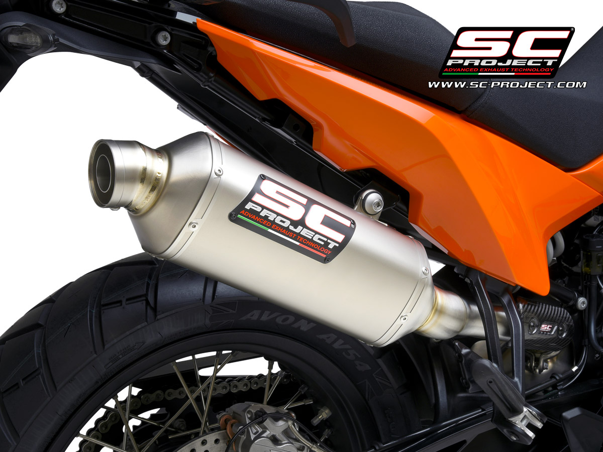 KTM 890 SMT (2023 - 2024) Rally Raid titanium exhaust